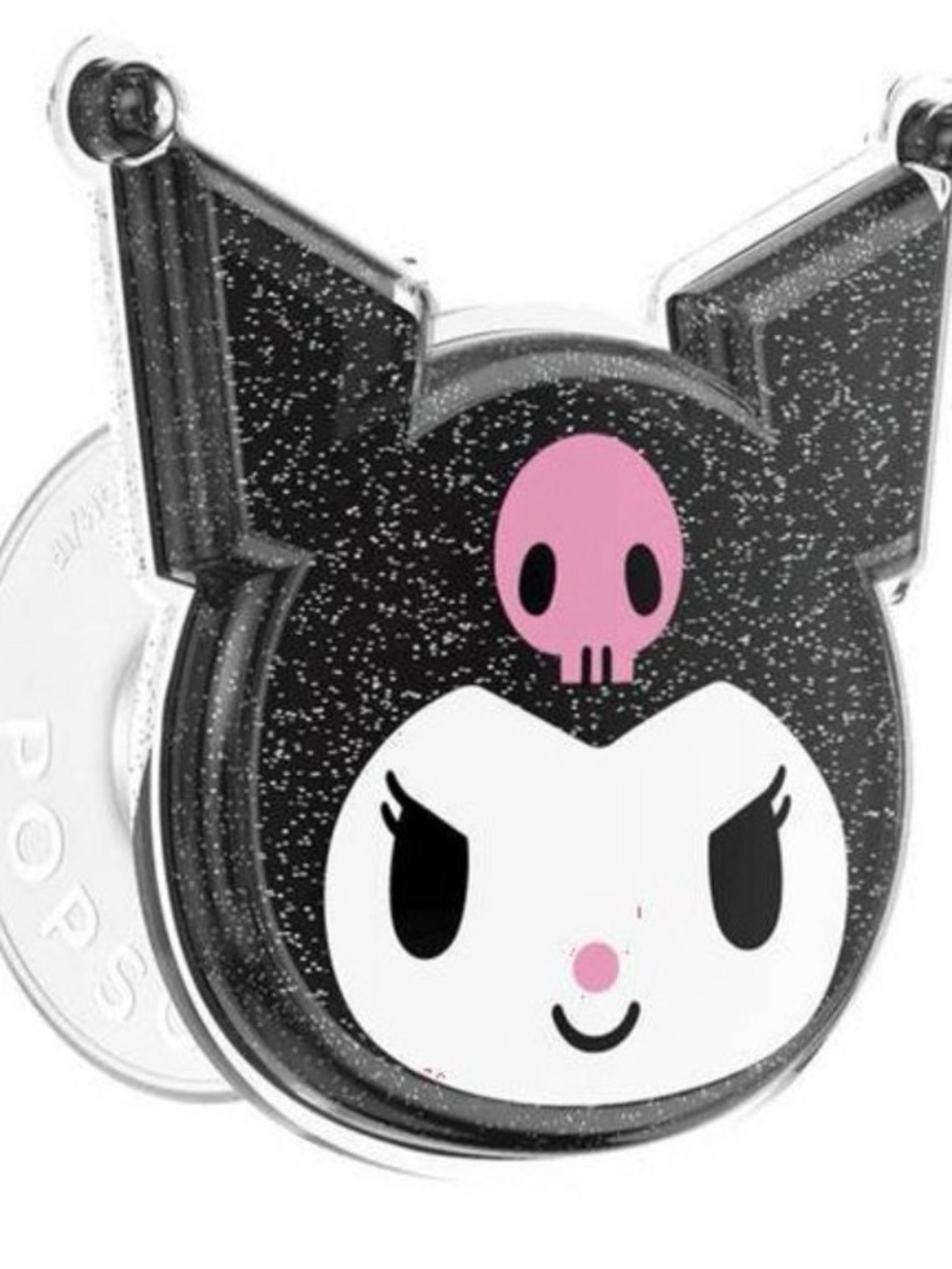Hello Kitty and Friends PopTop PopSocket  featuring Kuromi with Black Glitter